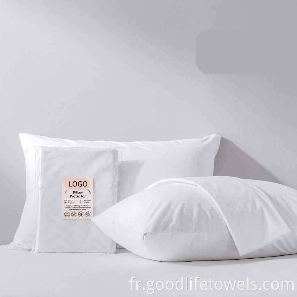 Custom Hotel Cotton White Pillow Case